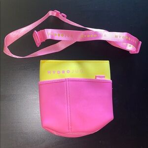 HydroJug Bright Pink and Yellow Carrier
